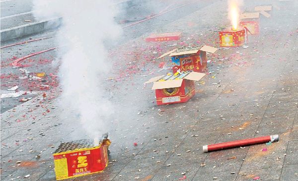 一掛鞭炮帶走多少清新空氣？